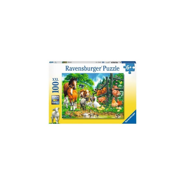 RAVENSBURGER Puzzle Versammlung der Tiere 100XXL Teile