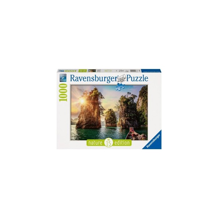 RAVENSBURGER Puzzle Three rocks in Cheow, Thailand 1000 Teile bunt