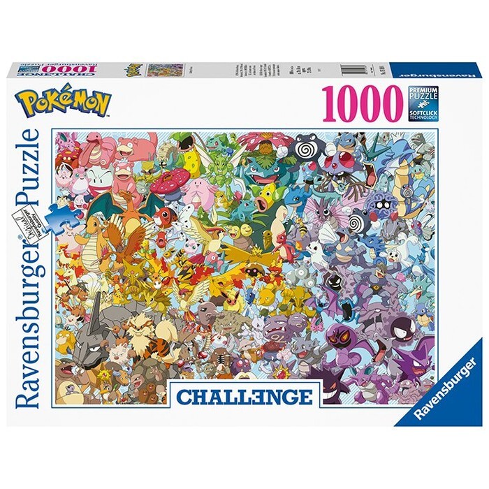 RAVENSBURGER Puzzle Challenge Pokémon 1000 Teile bunt