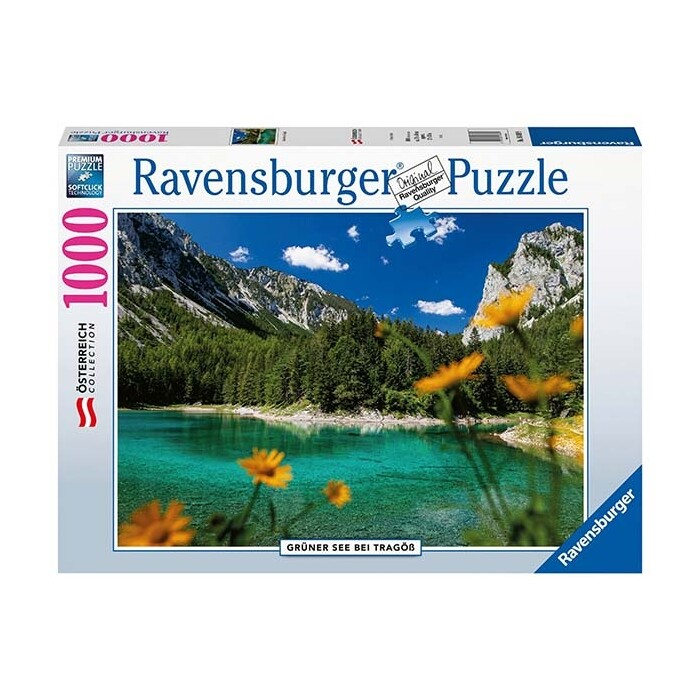 RAVENSBURGER Puzzle Grüner See bei Tragöß 1000 Teile bunt