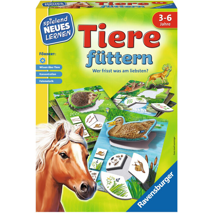 RAVENSBURGER Lernspiel Tiere füttern