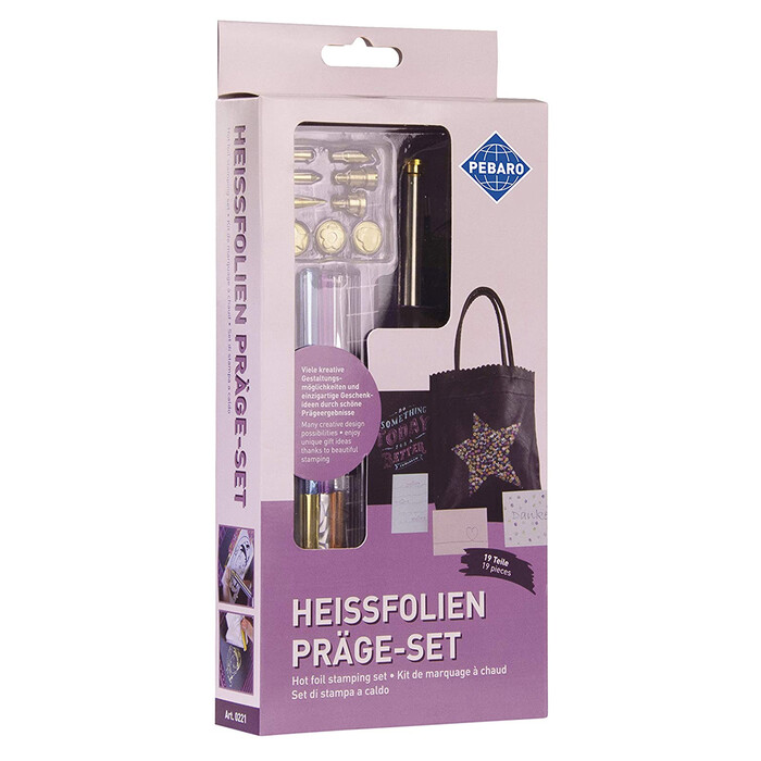 PEBARO Heissfolien Präge-Set 19 Teile
