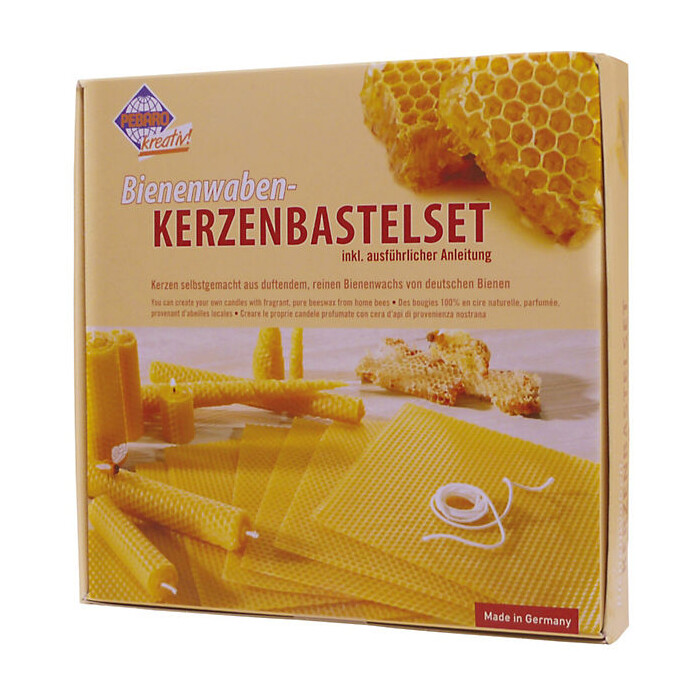 Peter Bausch Gmbh & Co. Kg Pebaro Wachs-Set 1 - Bienenwaben-Kerzenbastelset Naturprodukt Bienenwachs-Kerzen - Image 2