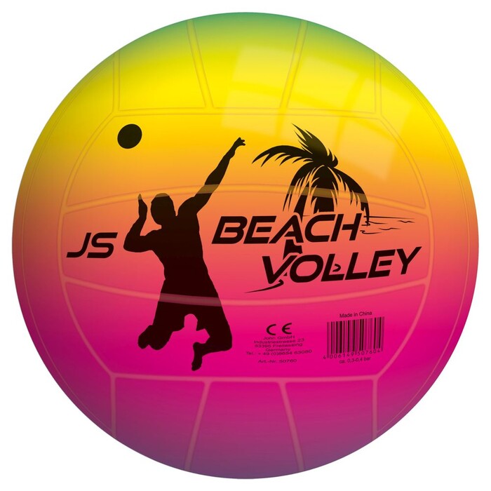 JOHN Beachvolleyball Rainbow Ø 22 cm bunt