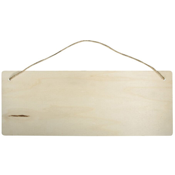 RAYHER Holzschild Rechteck 40 x 15 cm natur