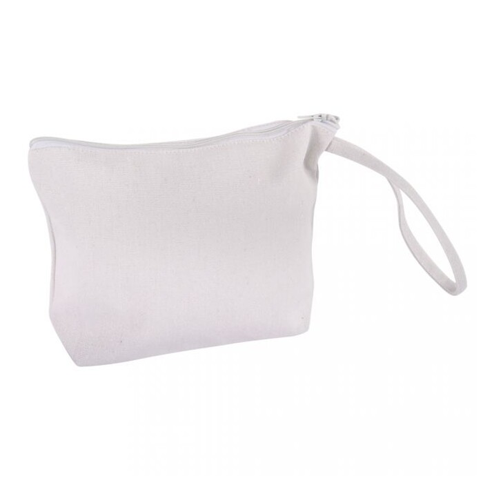 Canvas Kosmetiktasche mit Reißversschluss 22 x 17 cm
