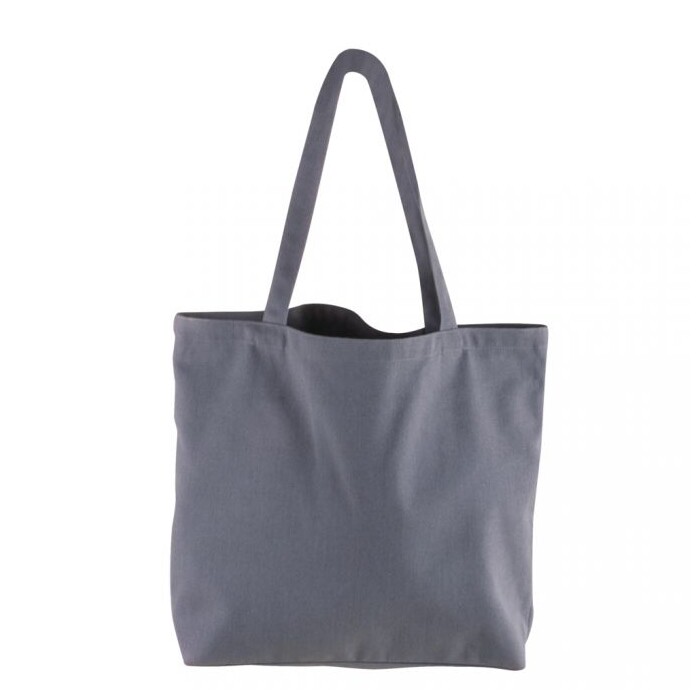 Canvas Shopper 46 x 35 cm grau