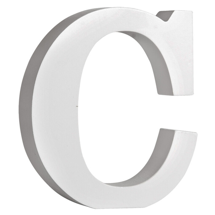 RAYHER MDF-Buchstabe C 11 cm weiss