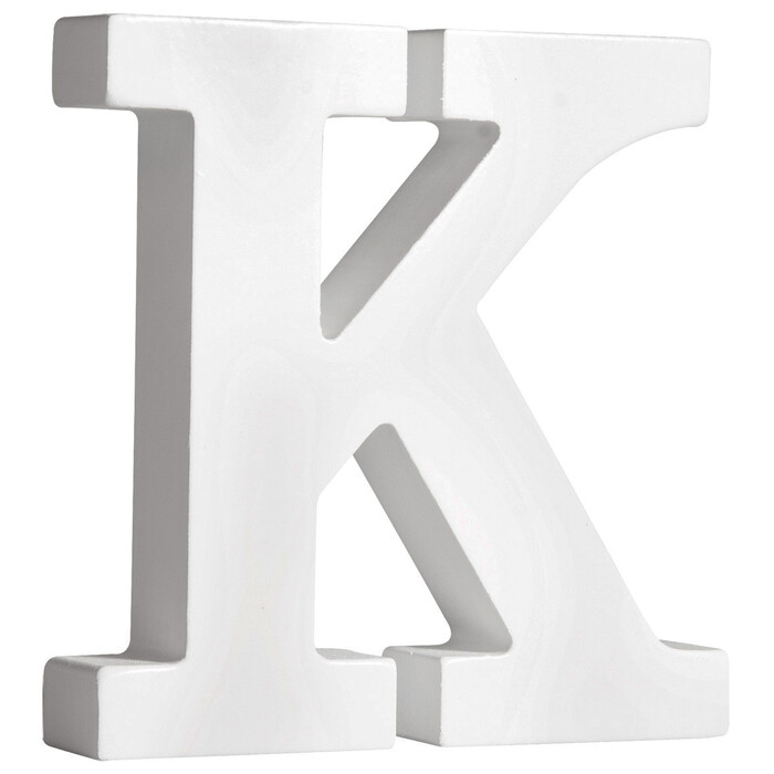 RAYHER MDF-Buchstabe K 11 cm weiß