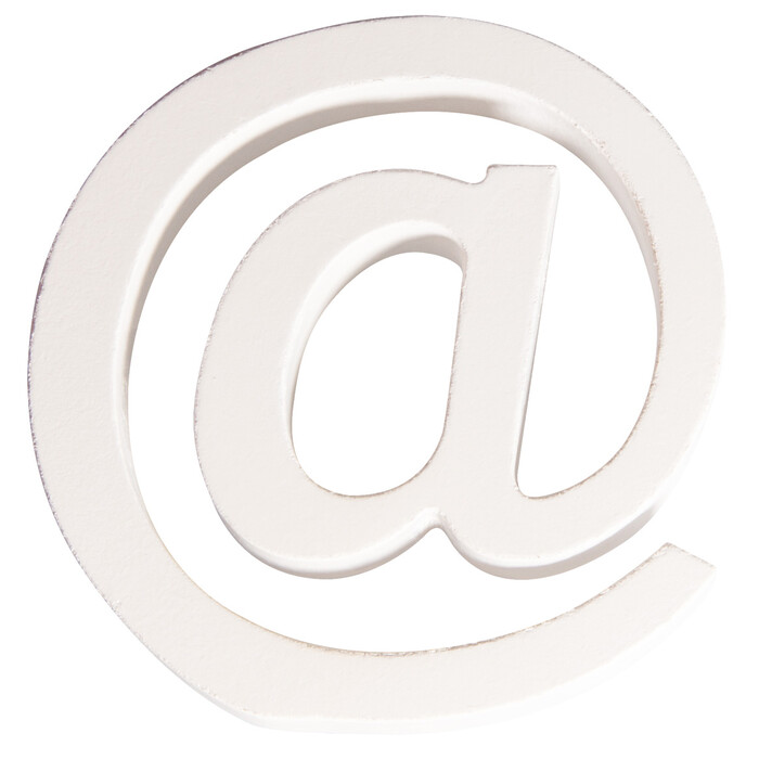 RAYHER MDF-Zeichen @ 11 cm weiß