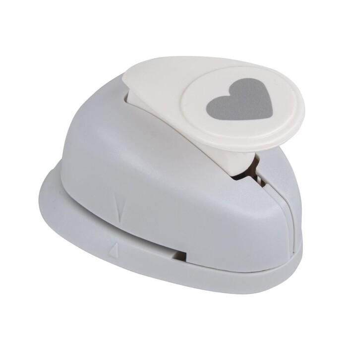 RAYHER Motivstanzer Herz Ø 1,6 cm weiß