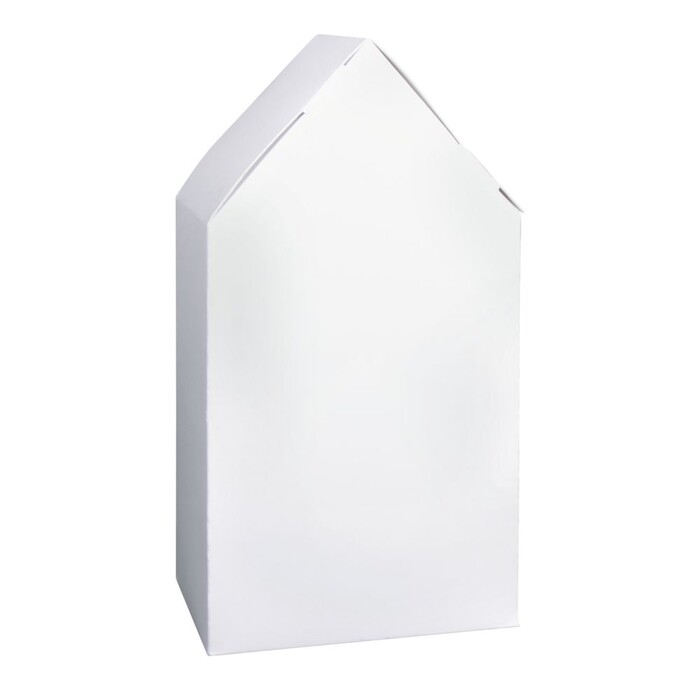 Faltschachtel Haus 10 x 7,5 x 20 cm 6 Stück weiß