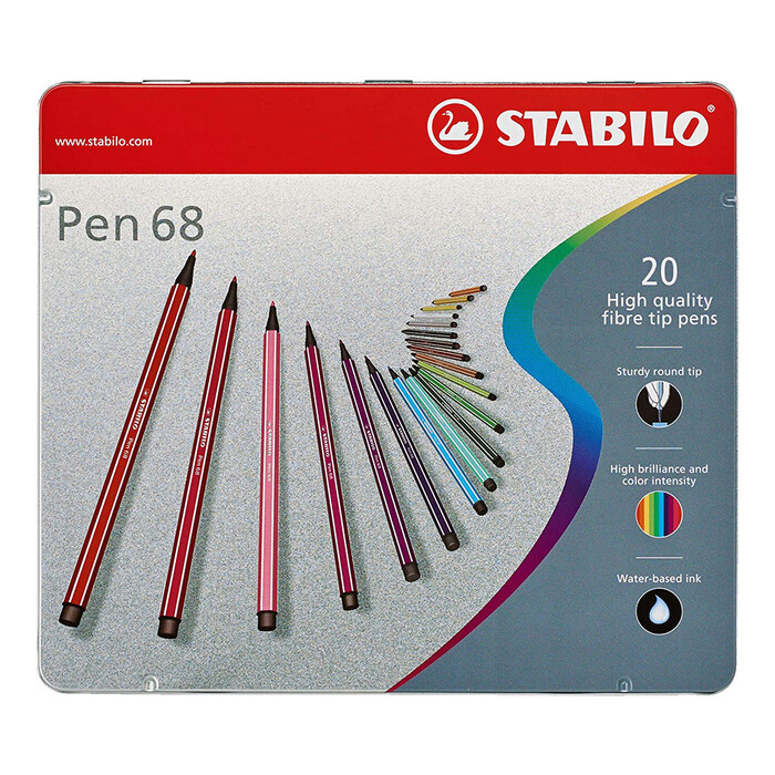 STABILO Filzstift Pen 68 20er Pack mehrfarbig