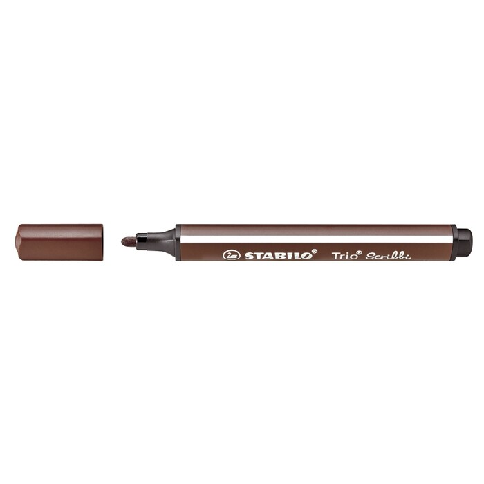 STABILO Filzstift Trio Scribbi, braun