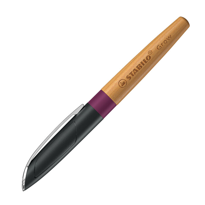 STABILO Klimaneutraler Füllhalter Grow pflaumenrot/kirsche inkl. Patrone