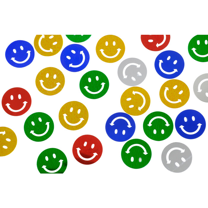 Konfetti Smiley 15g bunt