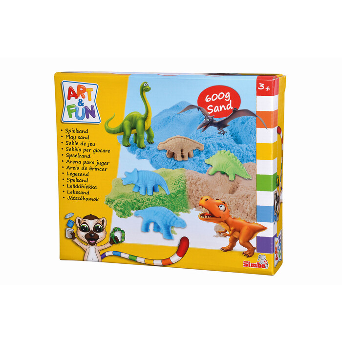 SIMBA Spielsand-Set Dinosaurier 600 g mehrere Farben