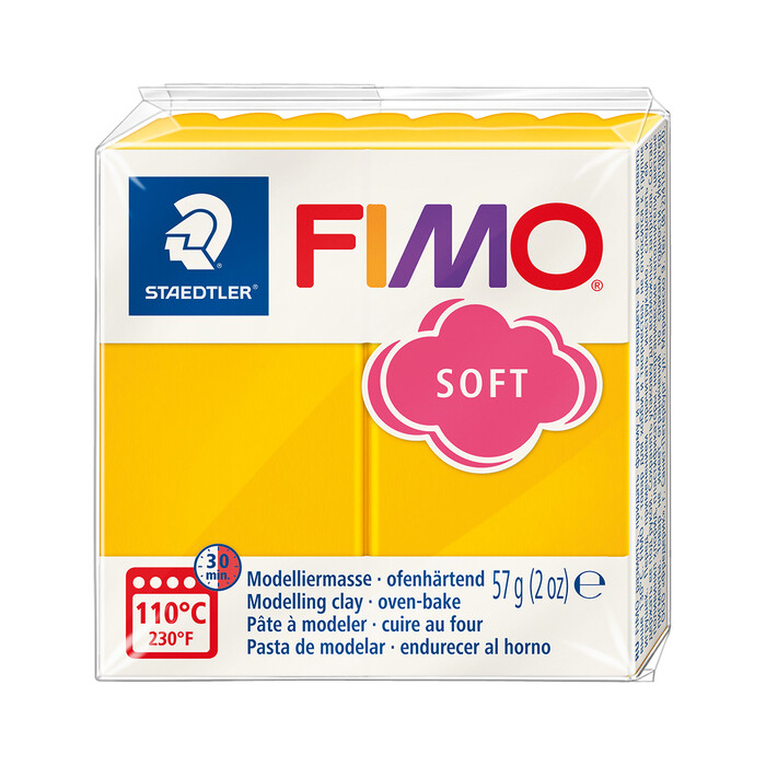 STAEDTLER® FIMO® Soft Einzelblock ofenhärtend sonnengelb