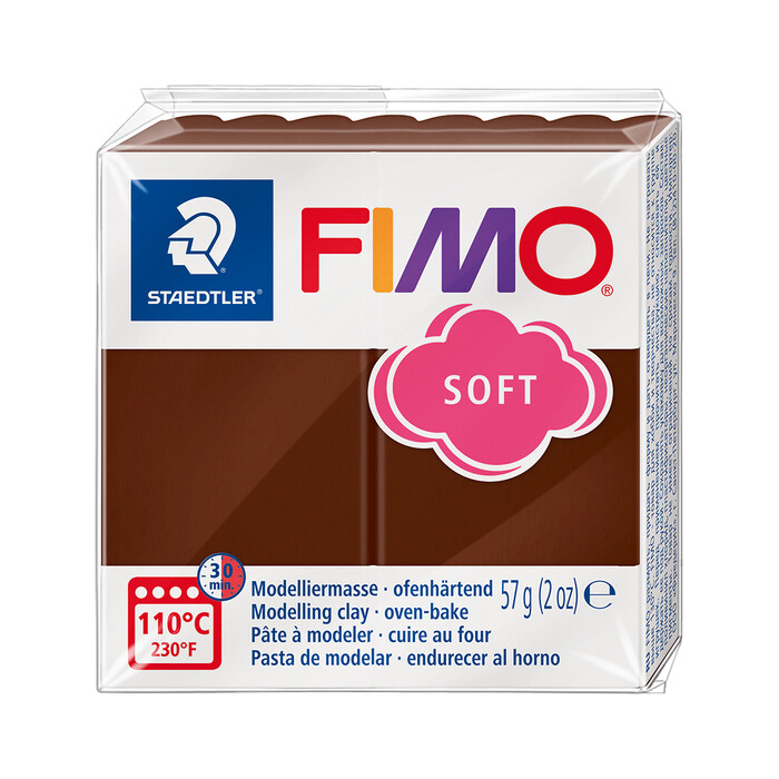 STAEDTLER® FIMO® Soft Einzelblock ofenhärtend schokolade