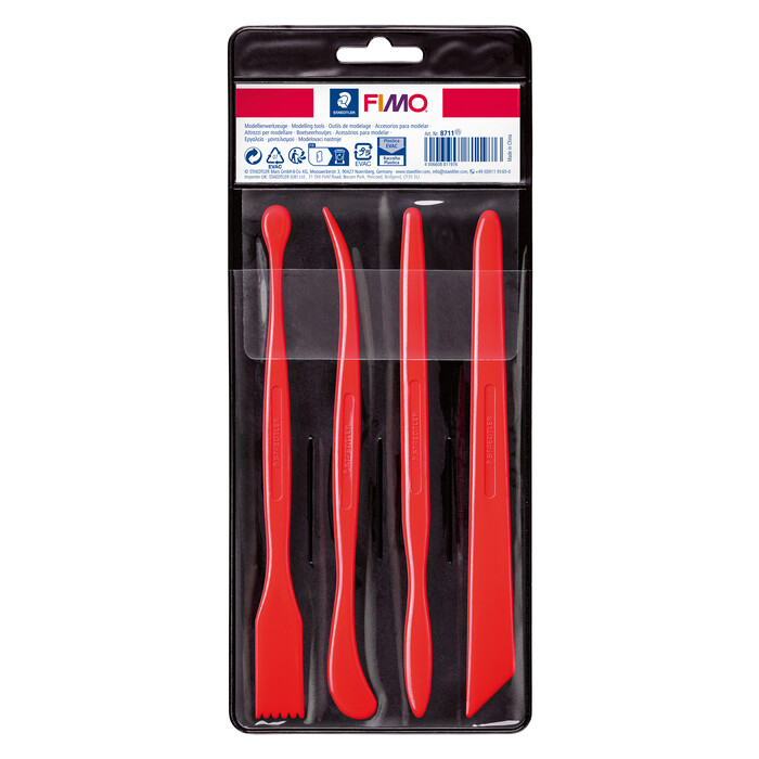STAEDTLER® FIMO® Modellierwerkzeug-Set 4 Teile rot