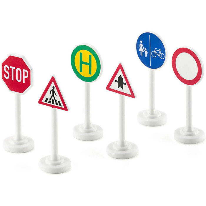 SIKU Verkehrszeichen-Set 6-teilig Kunststoff 0857 mehrfarbig