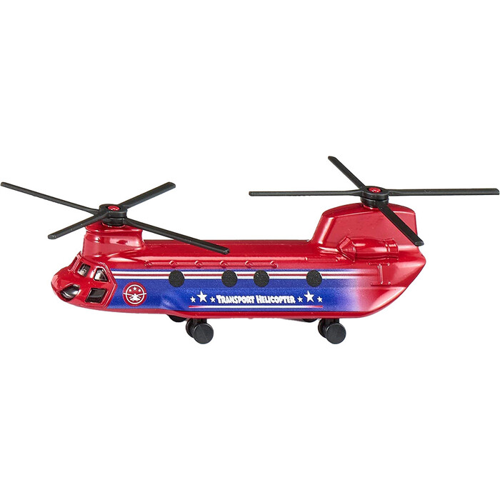SIKU Transporthubschrauber Metall/Kunststoff 1689 rot/blau