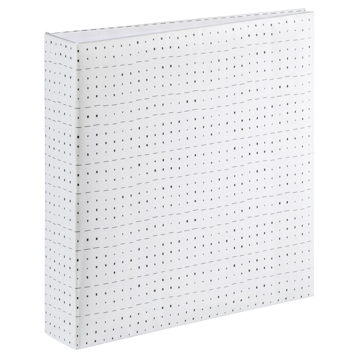 HAMA Memo-Album Graphic Squares für 200 Fotos im Format 10 x 15 cm weiß