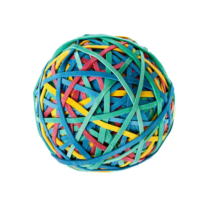 ALCO Gummiringeball 190 g bunt