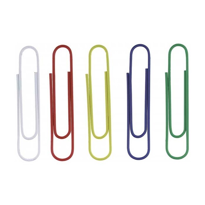 ALCO Büroklammern, 5 cm, 30 Stück, mehrere Farben