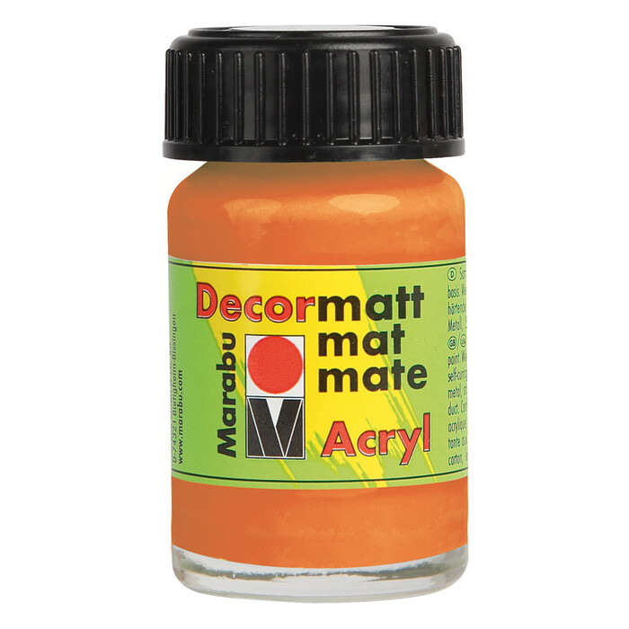 MARABU Acrylfarbe Decormatt Acryl 15 ml orange