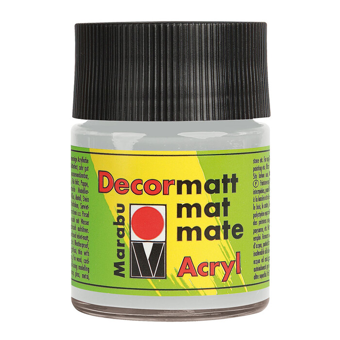 MARABU Acrylfarbe Decormatt Acryl 50 ml silber metallic