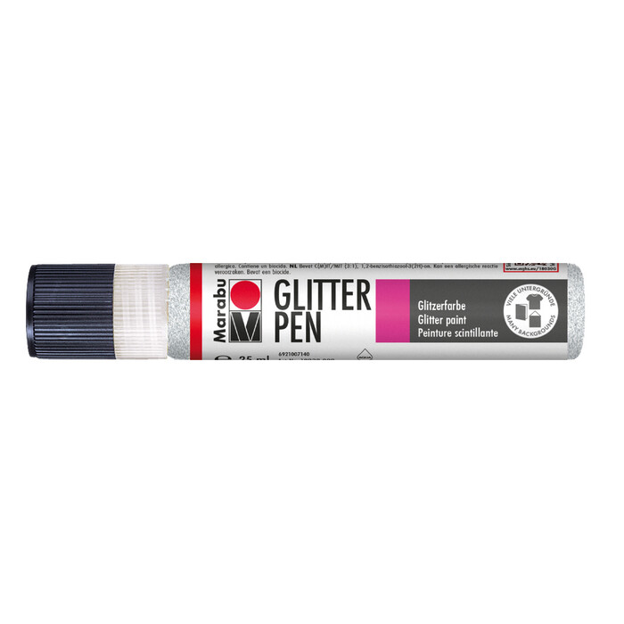 MARABU Glitter Pen 25 ml weiß