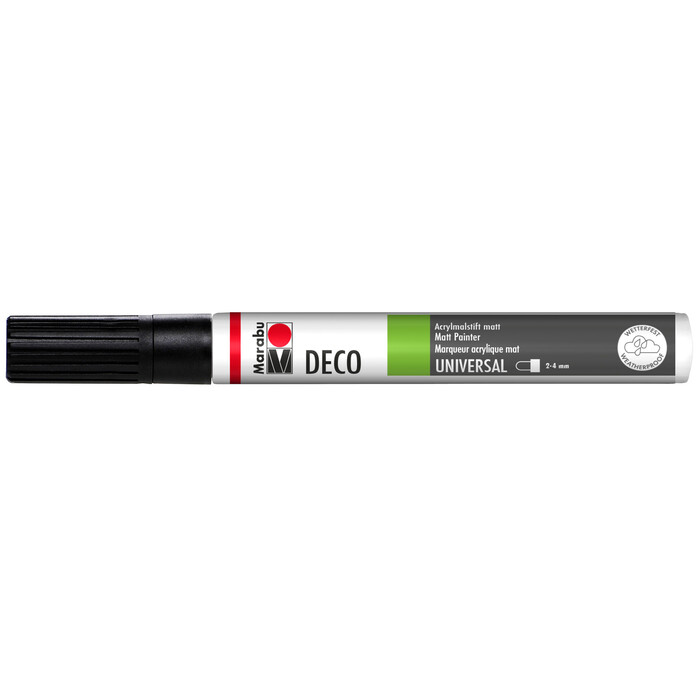 MARABU Acrylmalstift Deco Painter 2 – 4 mm schwarz
