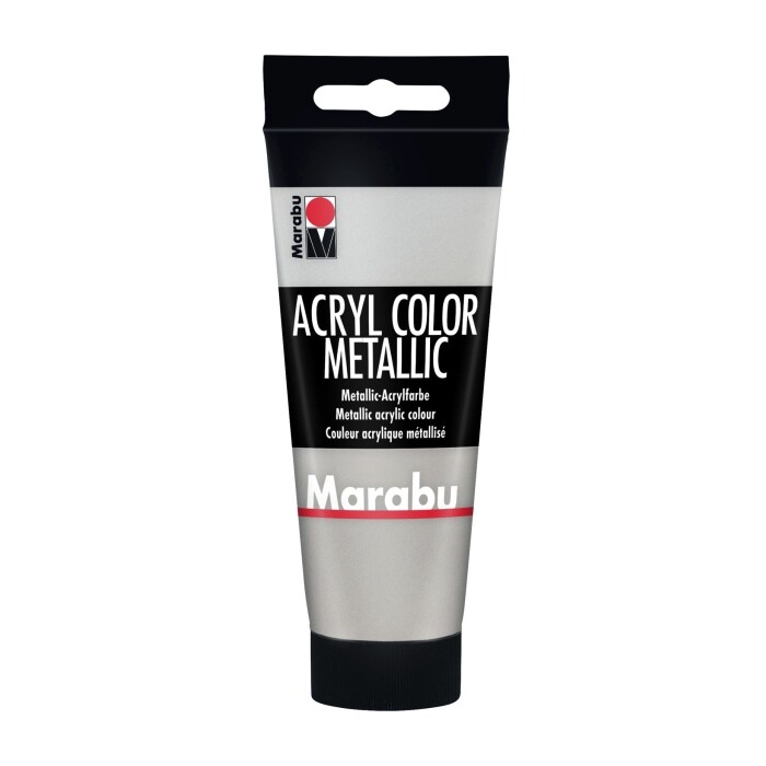 Marabu Acryl Color Metallic, 100ml, silber