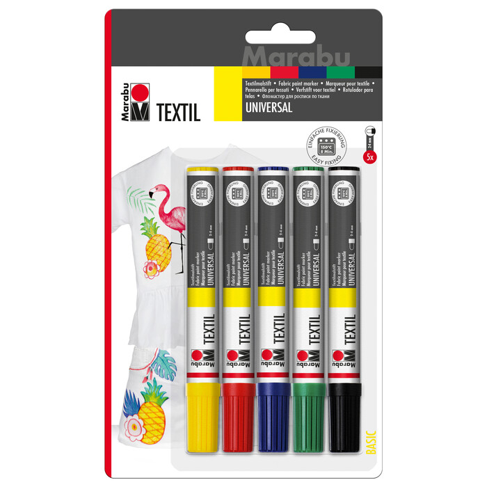 MARABU Textil Painer 2-4 mm 5 Stück mehrere Farben