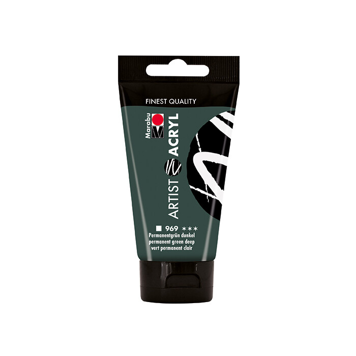 MARABU Acrylfarbe Artist 75 ml permanentgrün dunkel
