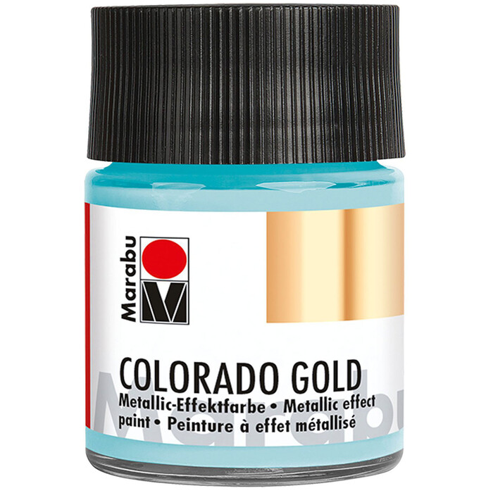 MARABU Metallic-Effektfarbe Colorado Gold 50 ml blau-silber