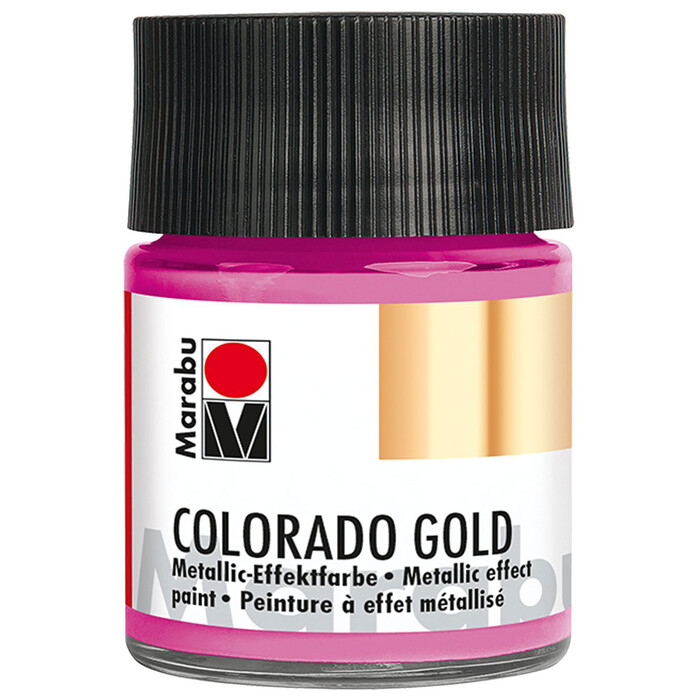 MARABU Metallic-Effektfarbe Colorado Gold 50 ml rosa
