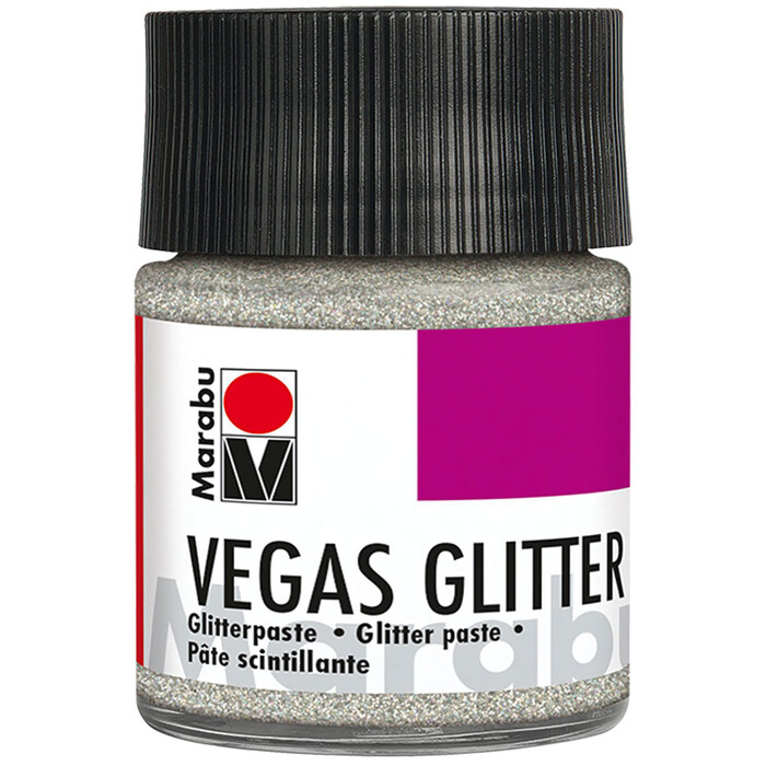 MARABU Glitterpaste Vegas Glitter 50 ml silber