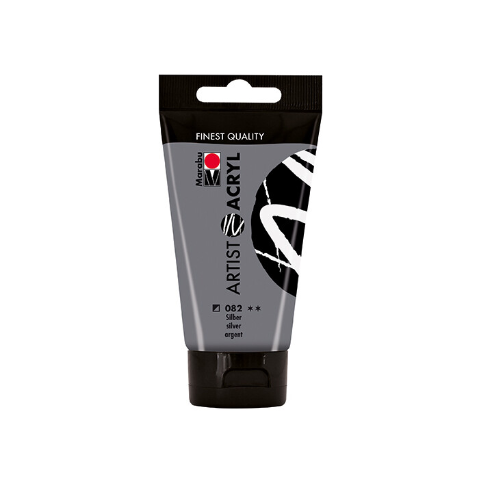MARABU Acrylfarbe Artist 75 ml silber