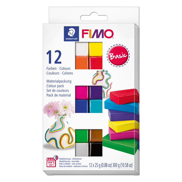 Staedtler Mehrfarbig Modelliermasse, Fimo Soft Basic Colours - Image 6