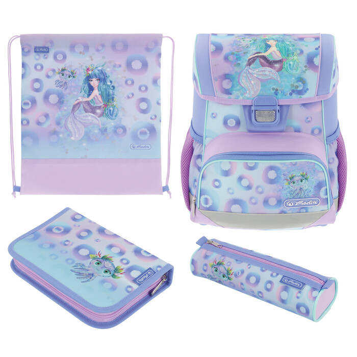 HERLITZ Schultaschen-Set Loop Plus Mystic Mermaid 4-teilig bunt