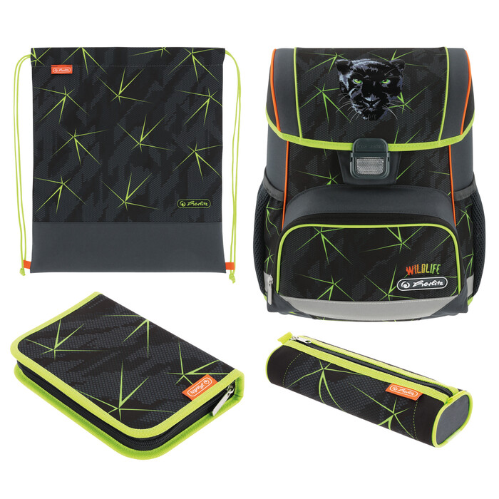 HERLITZ Schultaschen-Set Loop Plus Wild Life 4-teilig bunt