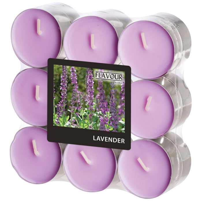 Duftlichter Lavendel Ø 3,8 cm 18 Stück violett