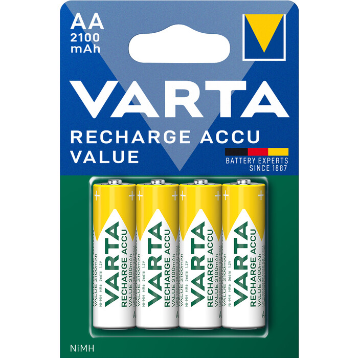 VARTA Akku AA 2100 mAh Batterie Value 4 Stück