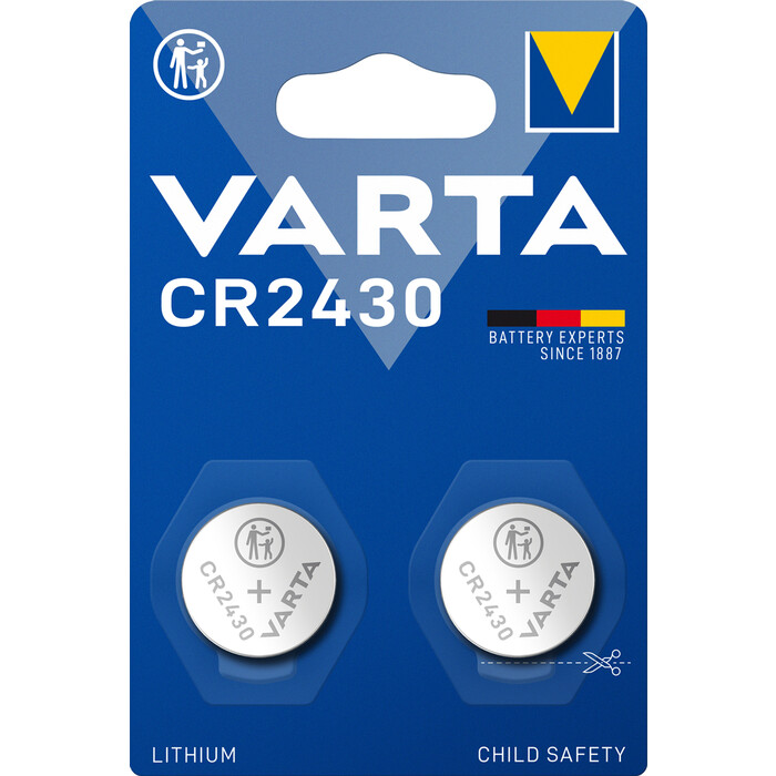VARTA Lithium Knopfzelle - CR2430, 2 Stück