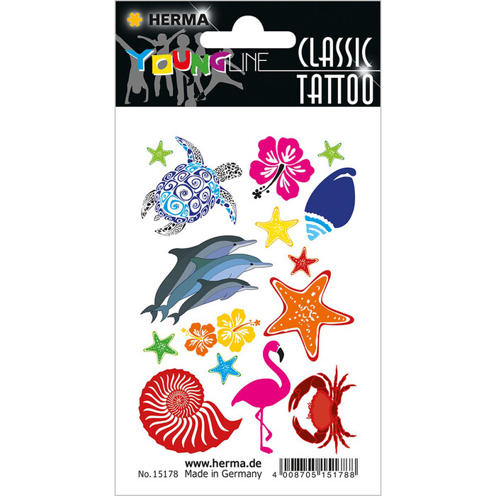 HERMA Classic Tattoo Sticker Ocean 1 Blatt