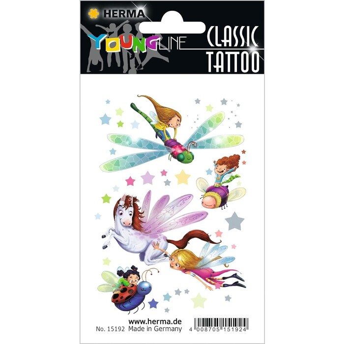 HERMA Classic Tattoo Feentanz 4 Stück