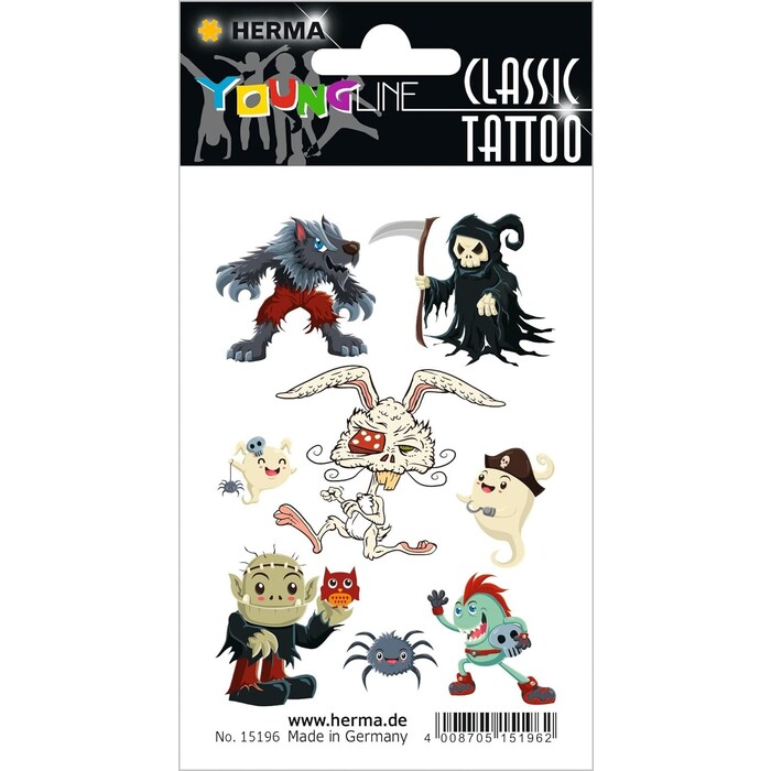 HERMA Classic Tattoo Zombies 8 Stück