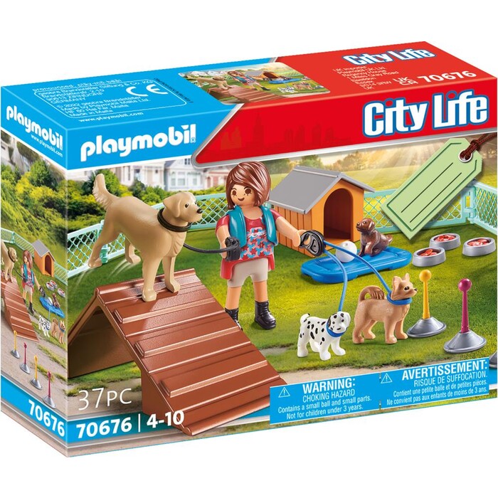 PLAYMOBIL® City Life Geschenkset Hundetrainerin 22 Teile 70676